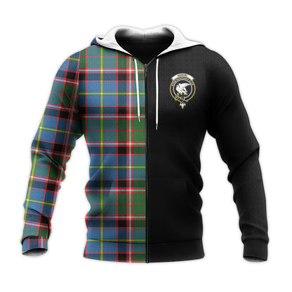 Printivon Norvel Tartan Personalize Half Hoodie