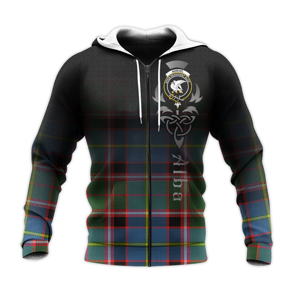 Printivon Norvel Tartan Crest Alba Celtic Hoodie