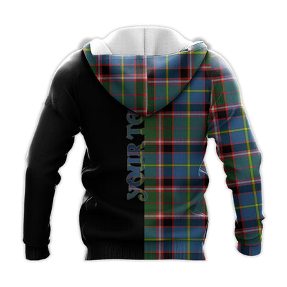 Printivon Norvel Tartan Personalize Half Hoodie