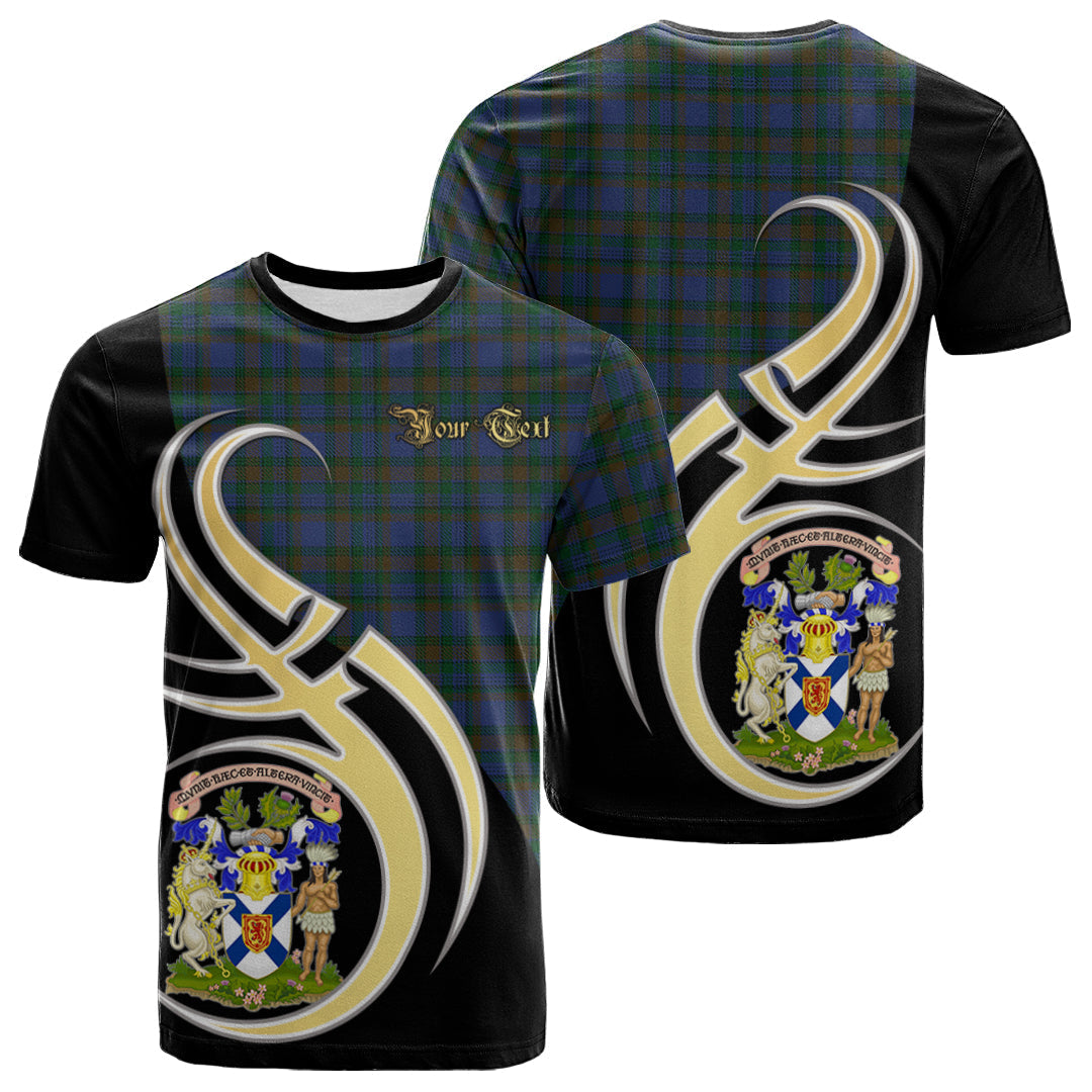 Printivon NovaScotia District Tartan Crest Believe In Me T Shirt
