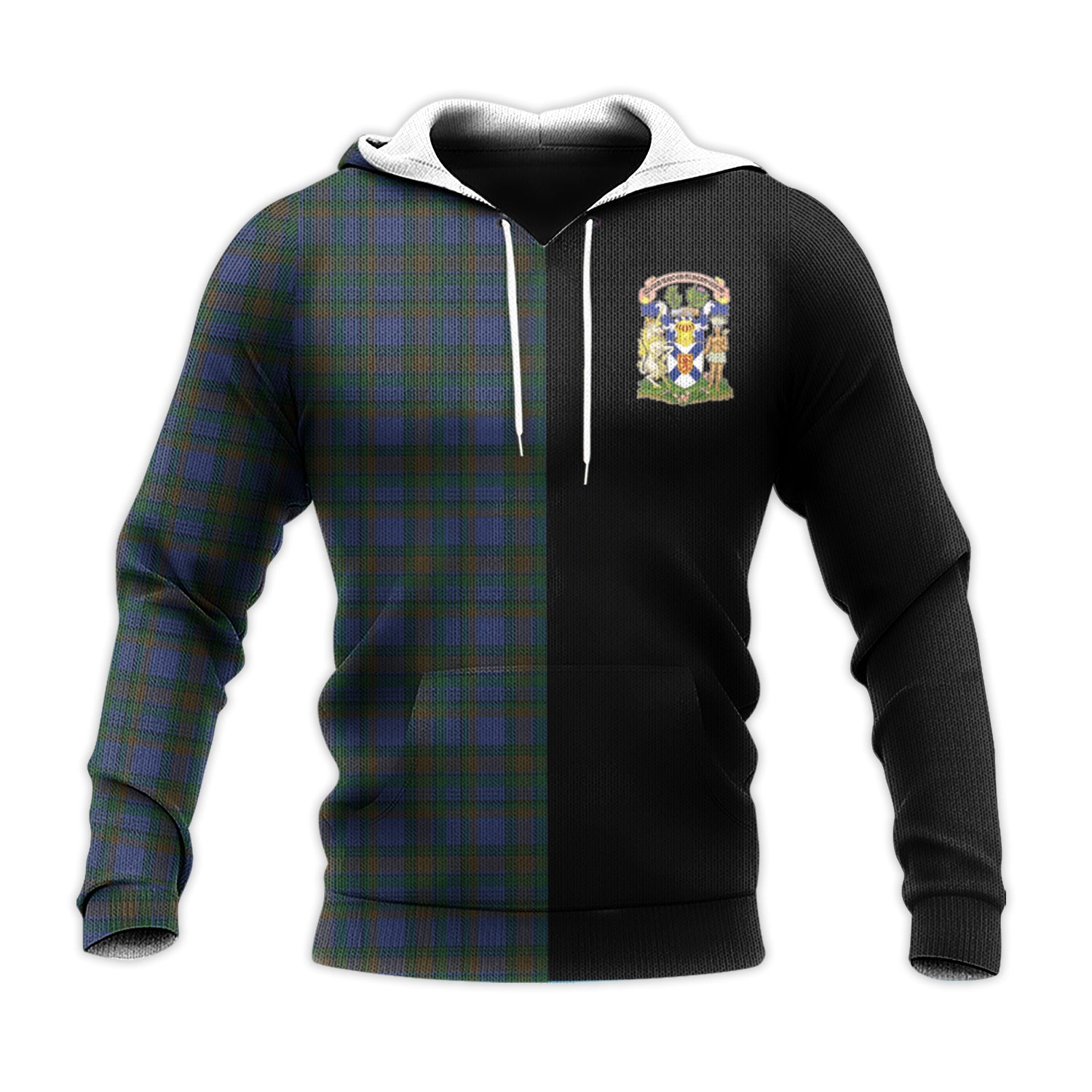 Printivon Novascotia District Tartan Personalize Half Hoodie