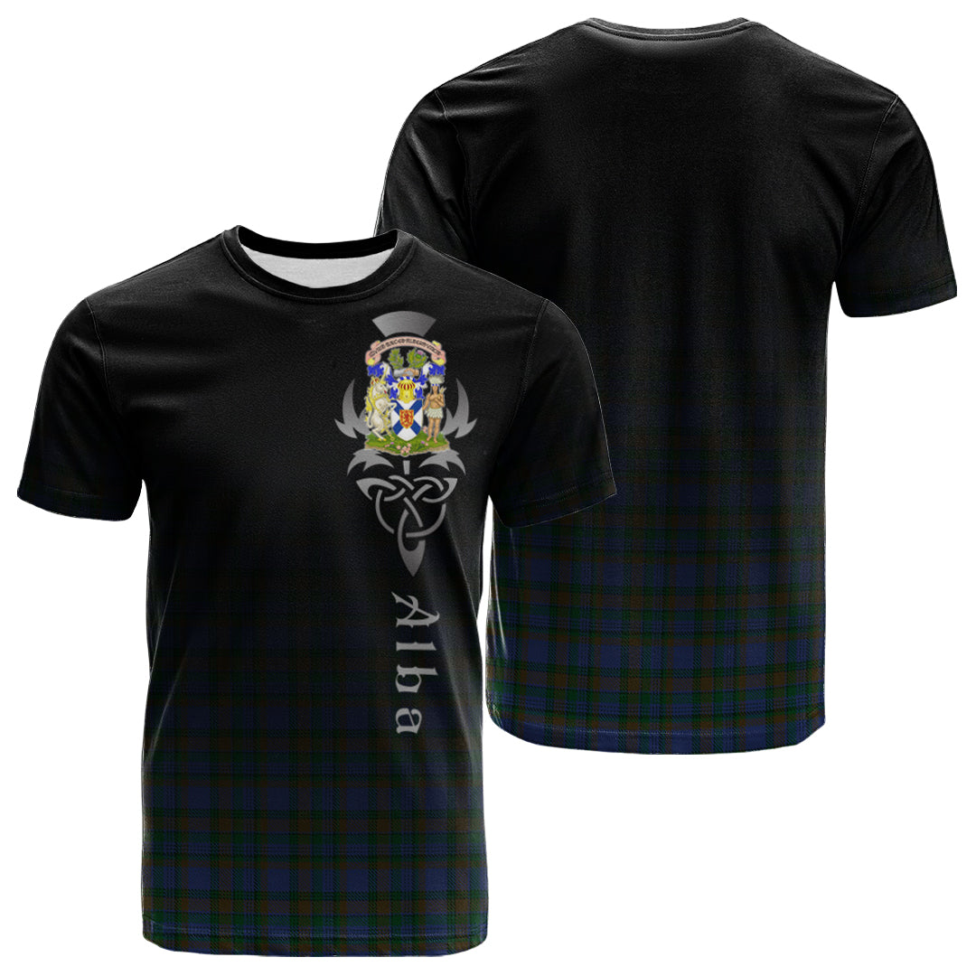 Printivon NovaScotia District Tartan Crest Alba Celtic T Shirt