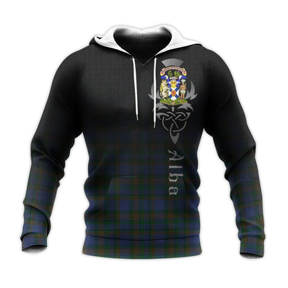 Printivon Novascotia District Tartan Crest Alba Celtic Hoodie