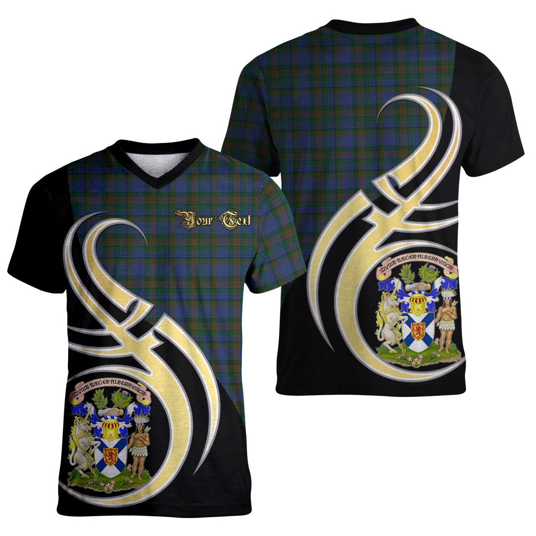 Printivon NovaScotia District Tartan Crest Believe In Me T Shirt
