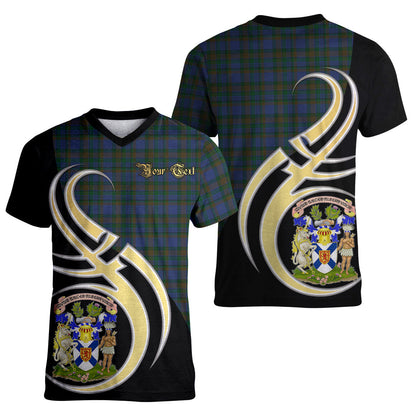 Printivon NovaScotia District Tartan Crest Believe In Me T Shirt
