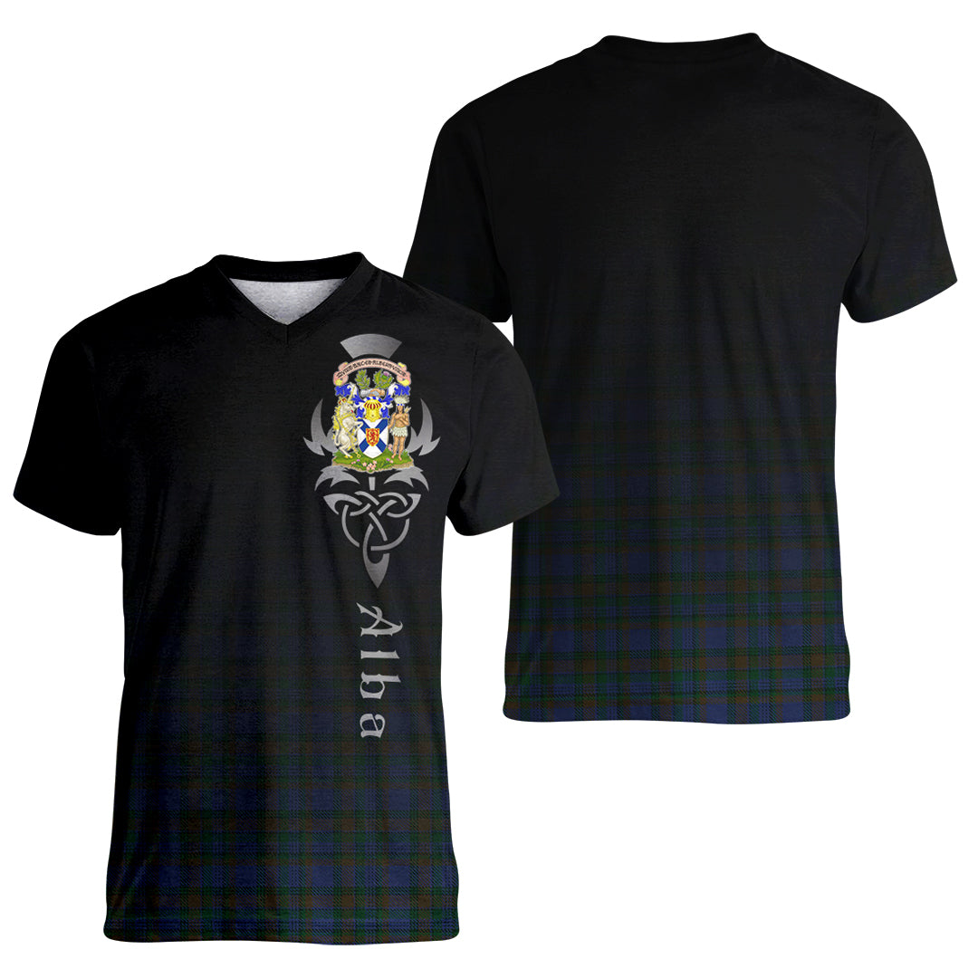 Printivon NovaScotia District Tartan Crest Alba Celtic T Shirt
