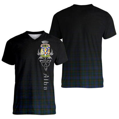 Printivon NovaScotia District Tartan Crest Alba Celtic T Shirt