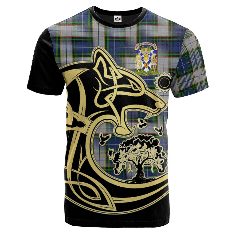 Printivon NovaScotia District Dress Crest Celtic Wolf Tartan T Shirt Custom Your Text