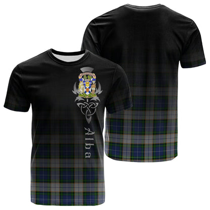 Printivon NovaScotia District Dress Tartan Crest Alba Celtic T Shirt