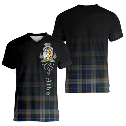 Printivon NovaScotia District Dress Tartan Crest Alba Celtic T Shirt