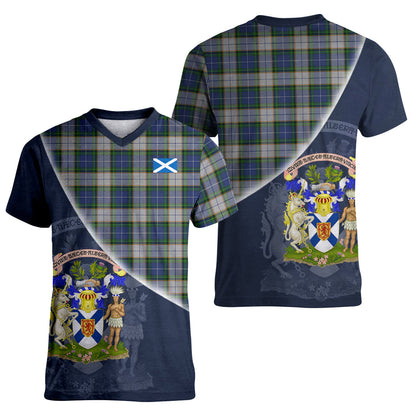 Printivon NovaScotia District Dress Tartan Scottish Crest T Shirt