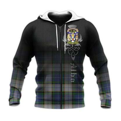 Printivon Novascotia District Dress Tartan Crest Alba Celtic Hoodie