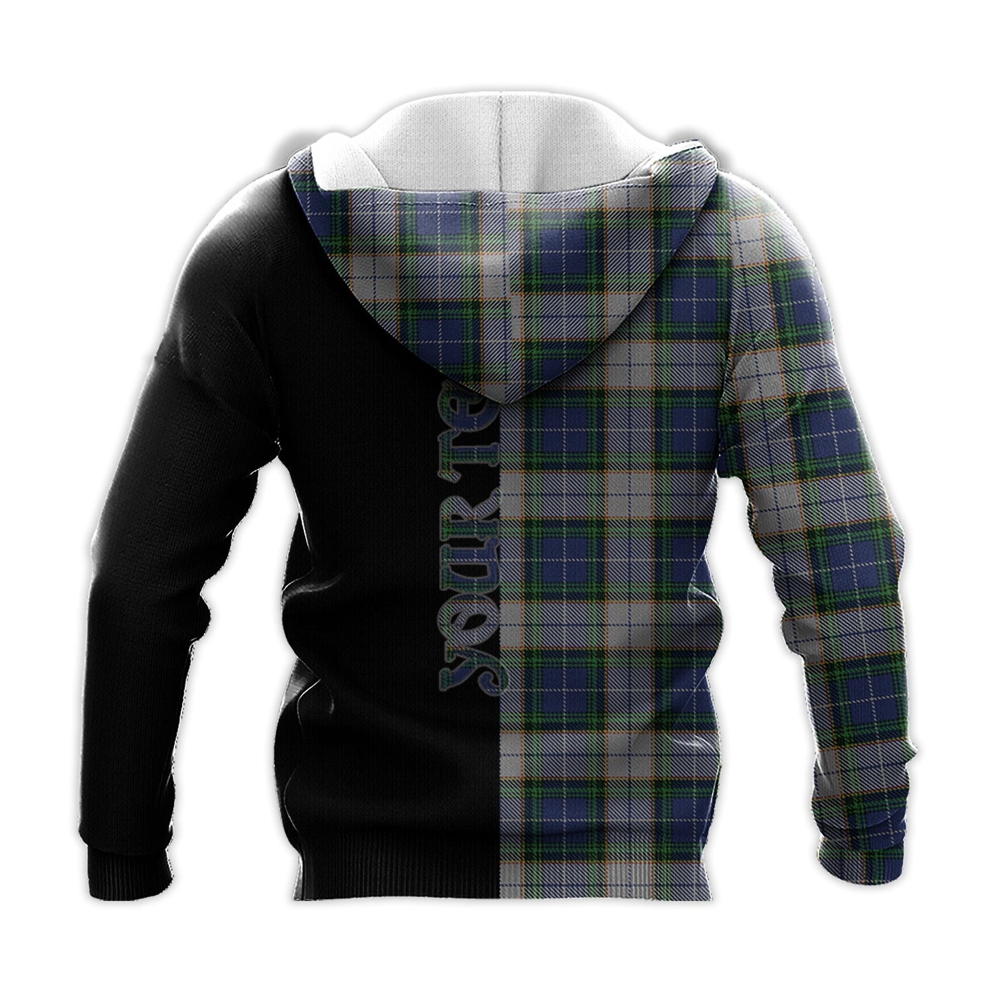 Printivon Novascotia District Dress Tartan Personalize Half Hoodie