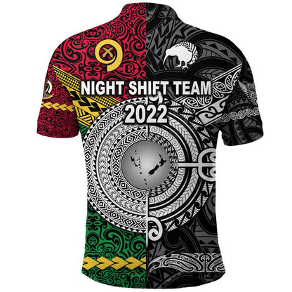 EastPack Vanuatu And New Zealand Polo Shirt Together Original Style - Black