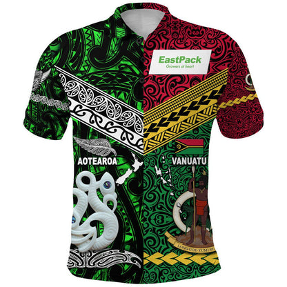 EastPack Vanuatu And New Zealand Polo Shirt Together Original Style - Green