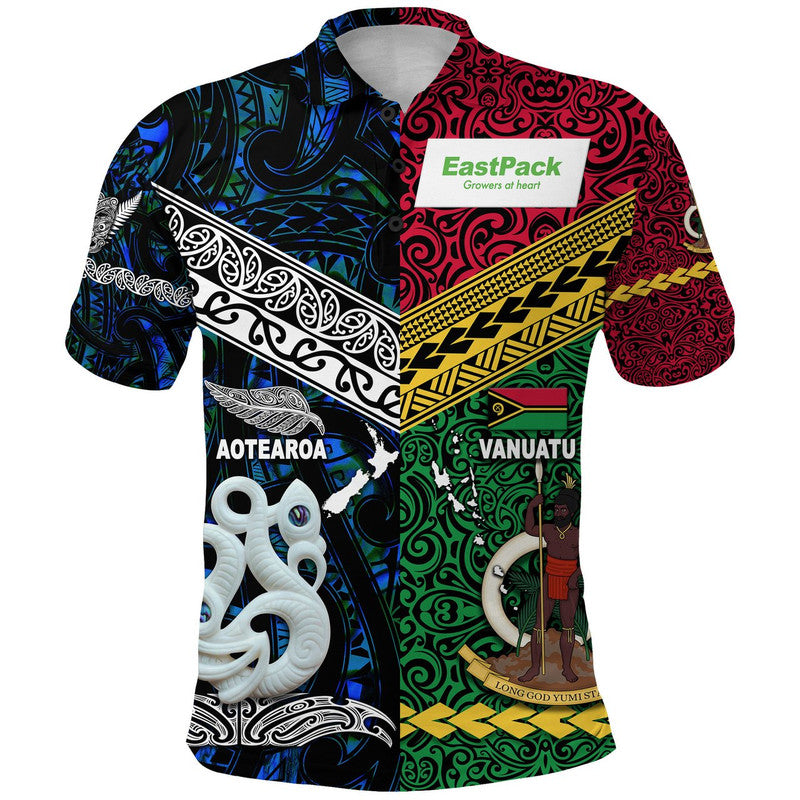 EastPack Vanuatu And New Zealand Polo Shirt Together Original Style - Blue