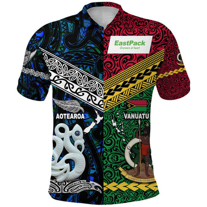 EastPack Vanuatu And New Zealand Polo Shirt Together Original Style - Blue