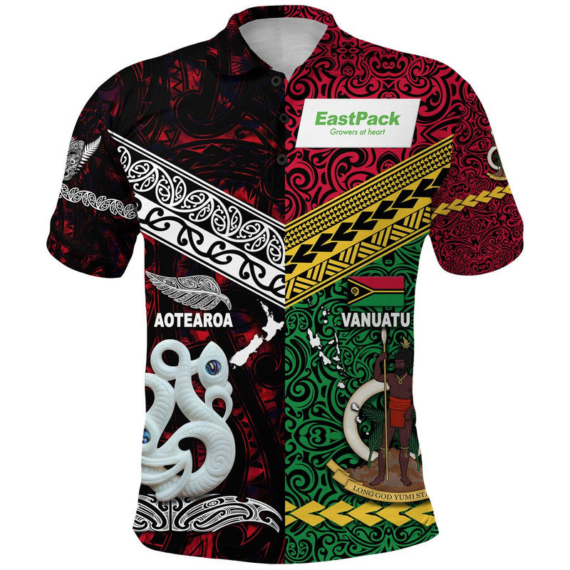 EastPack Vanuatu And New Zealand Polo Shirt Together Original Style - Red