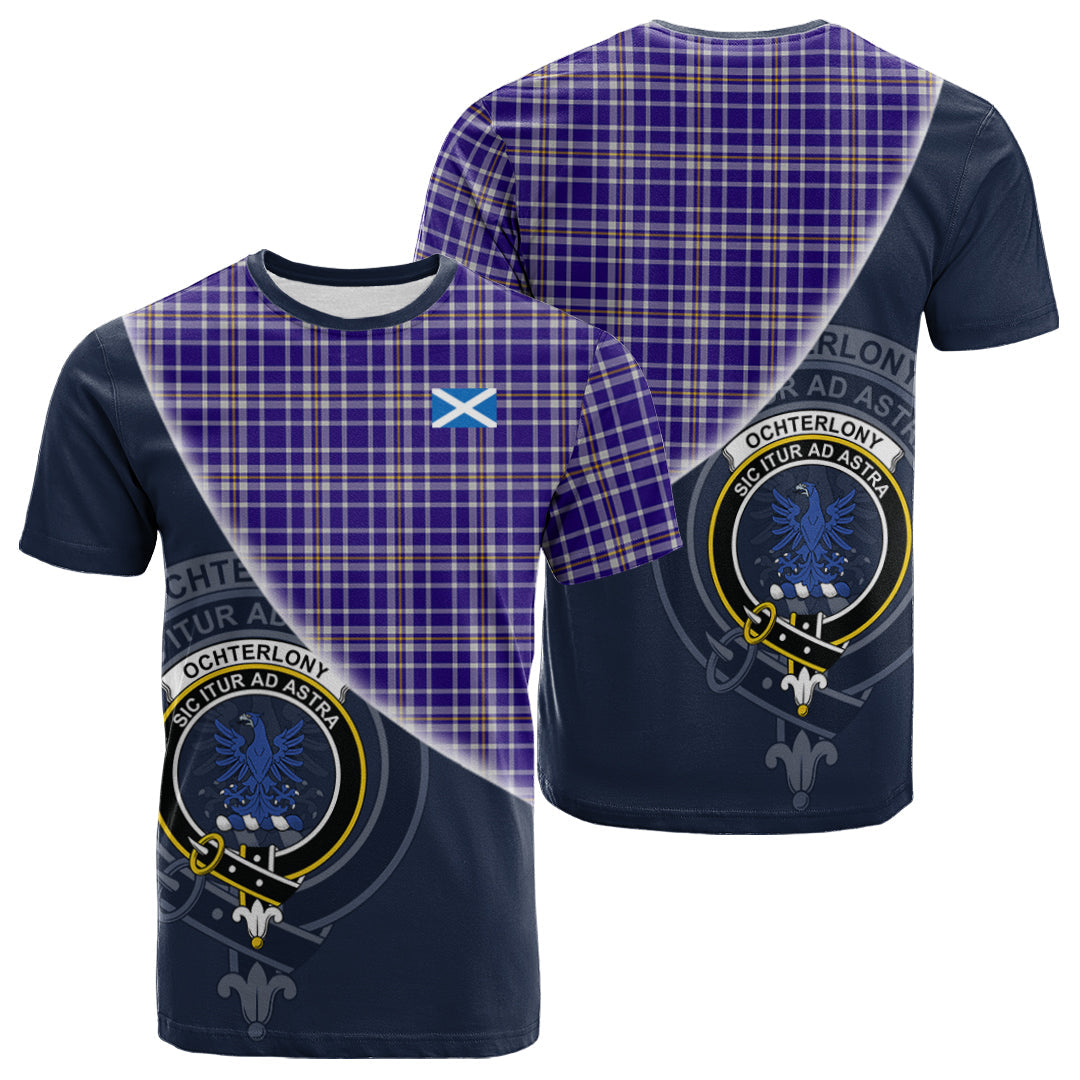 Printivon Ochterlony Tartan Scottish Crest T Shirt