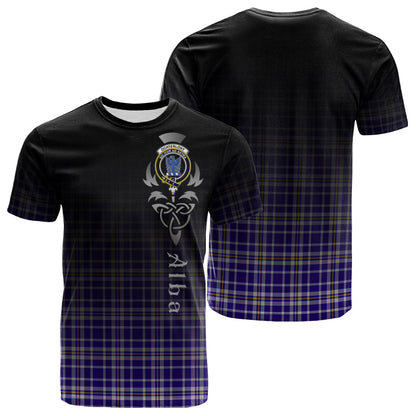 Printivon Ochterlony Tartan Crest Alba Celtic T Shirt