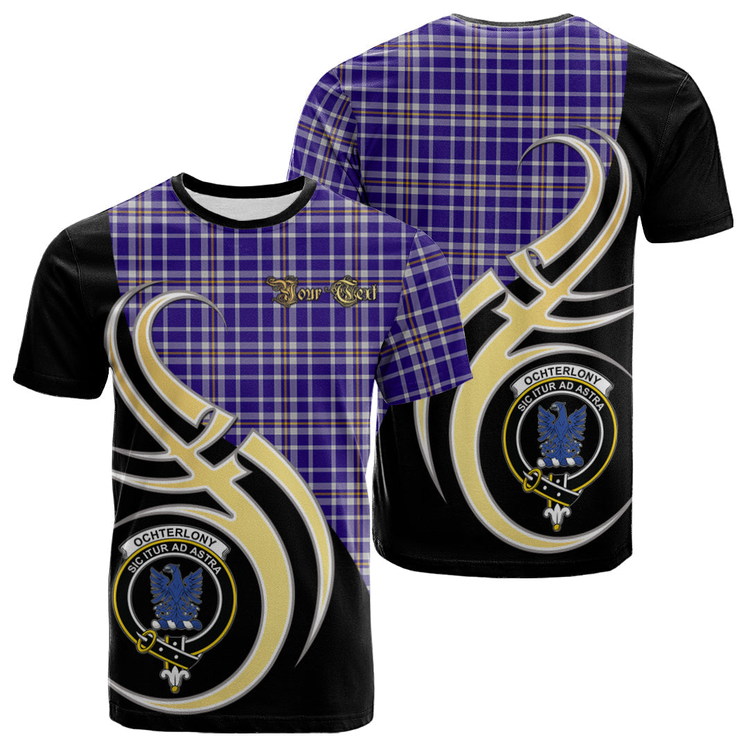 Printivon Ochterlony Tartan Crest Believe In Me T Shirt
