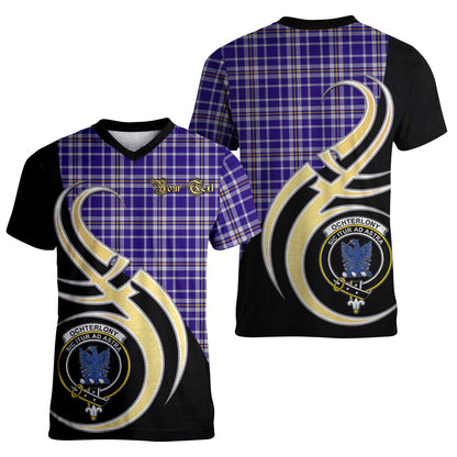 Printivon Ochterlony Tartan Crest Believe In Me T Shirt