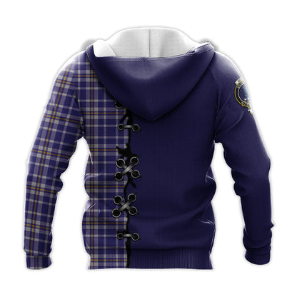 Printivon Ochterlony Tartan Hoodie Lion Rampant And Celtic Thistle Style