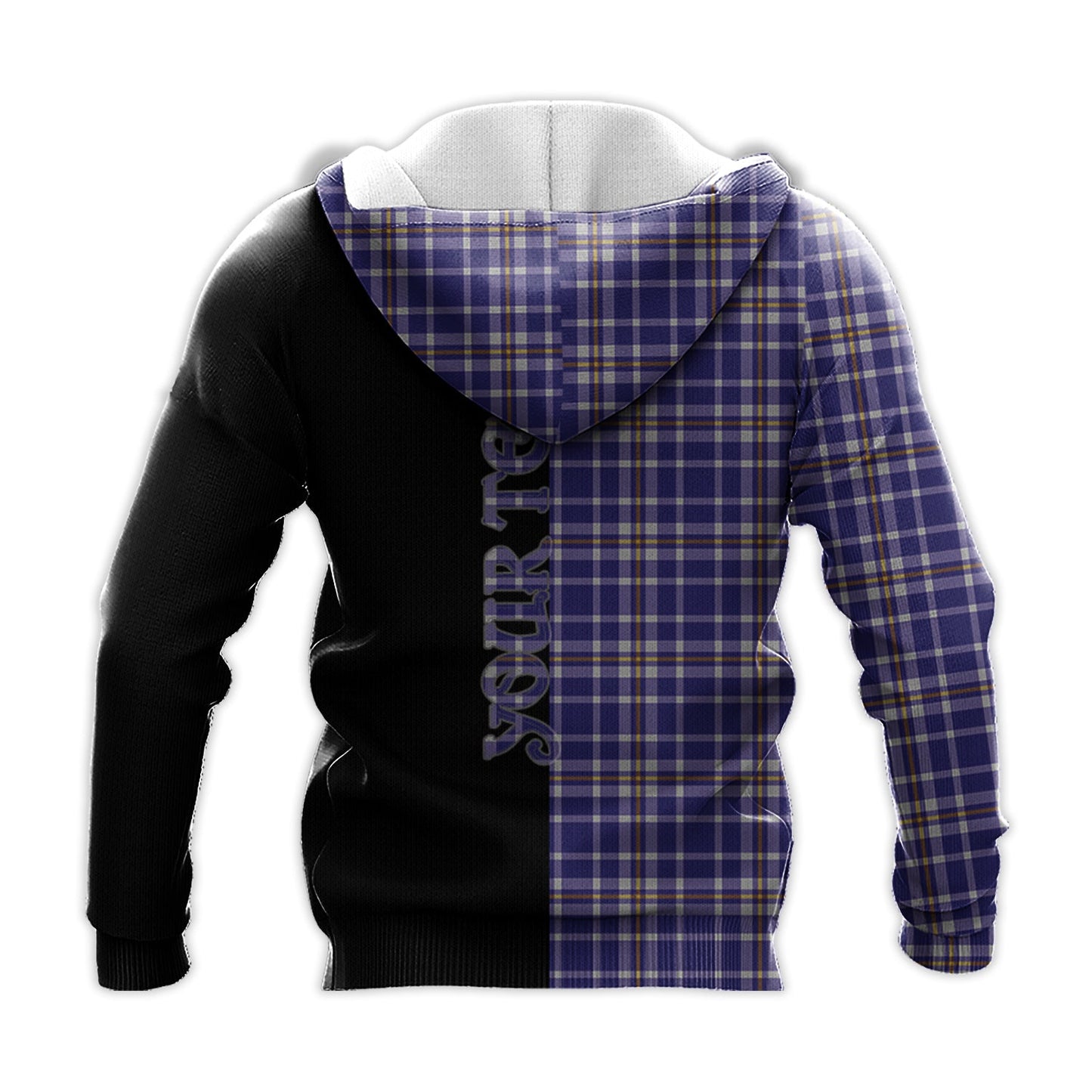 Printivon Ochterlony Tartan Personalize Half Hoodie
