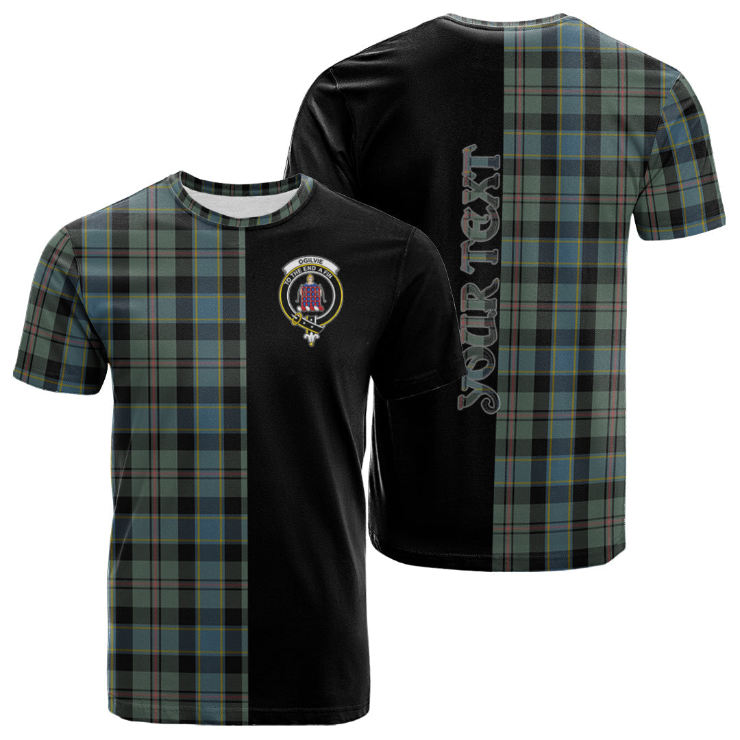 Printivon Ogilvie (Ogilvy) Hunting Tartan Personalize Half T shirt