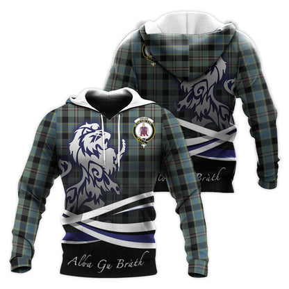 Printivon Ogilvie Ogilvy Hunting Tartan Scottish Lion Hoodie