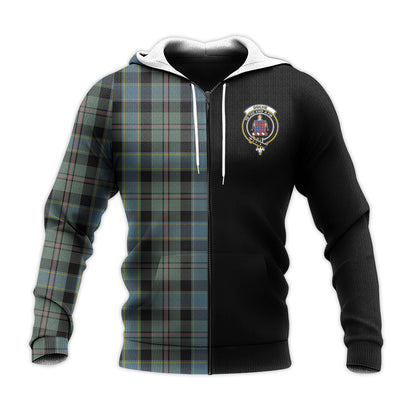 Printivon Ogilvie Ogilvy Hunting Tartan Personalize Half Hoodie