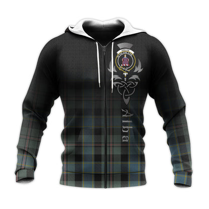Printivon Ogilvie Ogilvy Hunting Tartan Crest Alba Celtic Hoodie