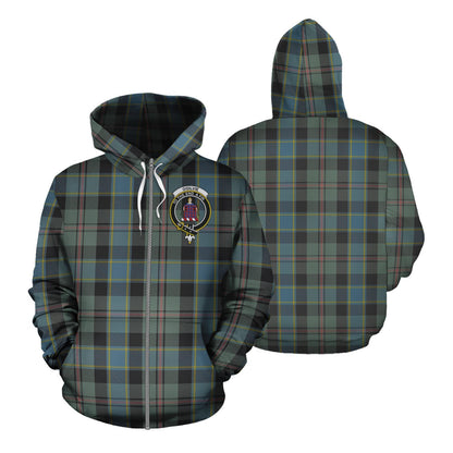 Printivon Ogilvie Ogilvy Hunting Tartan Hoodie