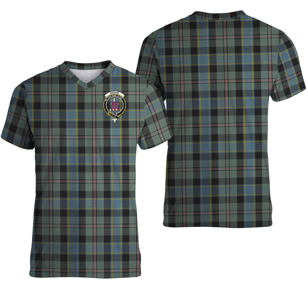 Printivon Ogilvie (Ogilvy) Hunting Tartan T Shirt
