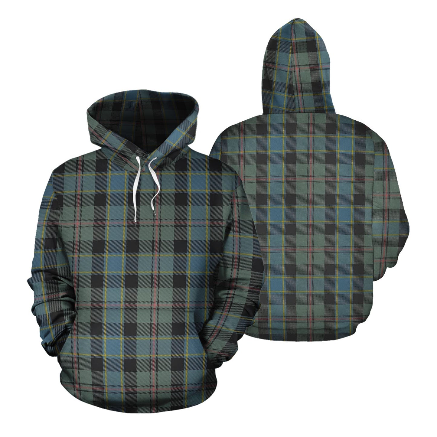 Printivon Ogilvie Ogilvy Hunting Tartan Hoodie