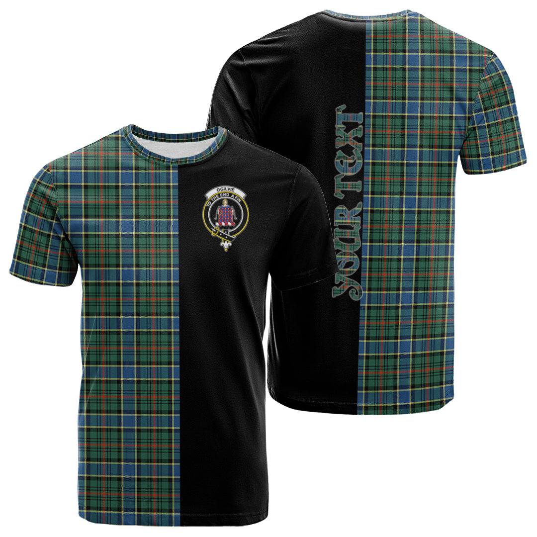 Printivon Ogilvie (Ogilvy) Hunting Ancient Tartan Personalize Half T shirt