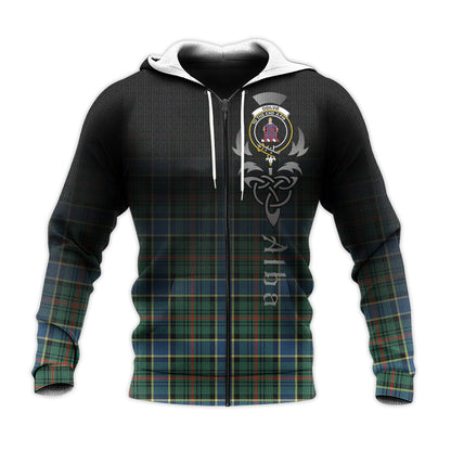 Printivon Ogilvie Ogilvy Hunting Ancient Tartan Crest Alba Celtic Hoodie