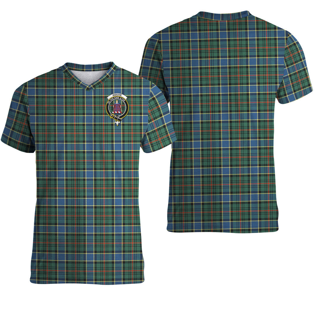 Printivon Ogilvie (Ogilvy) Hunting Ancient Tartan T Shirt