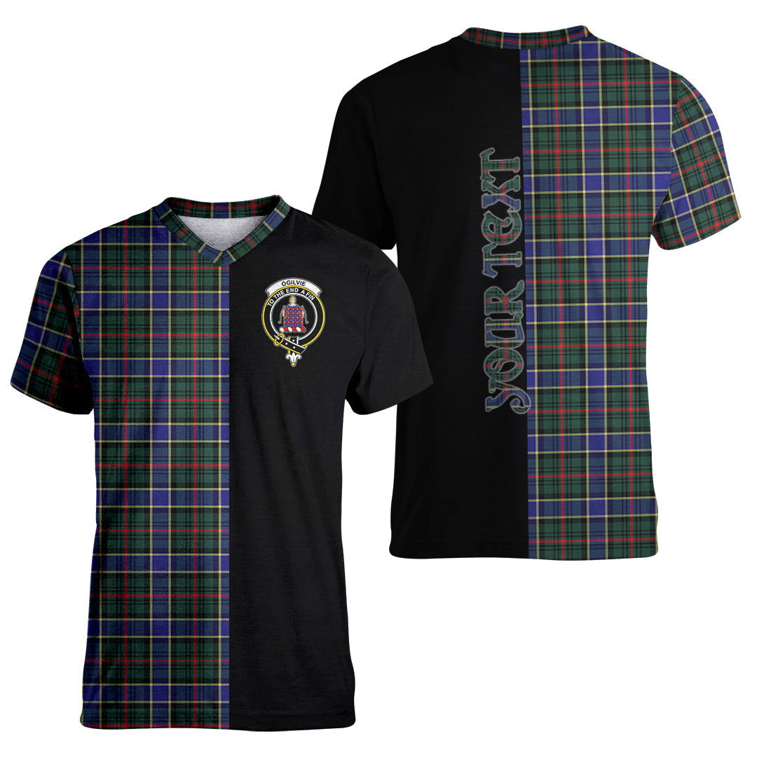 Printivon Ogilvie (Ogilvy) Hunting Modern Tartan Personalize Half T shirt