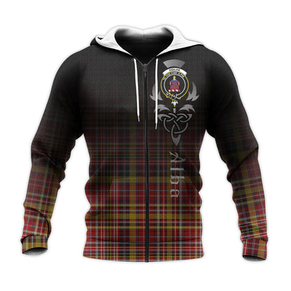 Printivon Ogilvie Ogilvy Of Strathallan Tartan Crest Alba Celtic Hoodie
