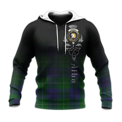 Printivon Oliphant Tartan Crest Alba Celtic Hoodie