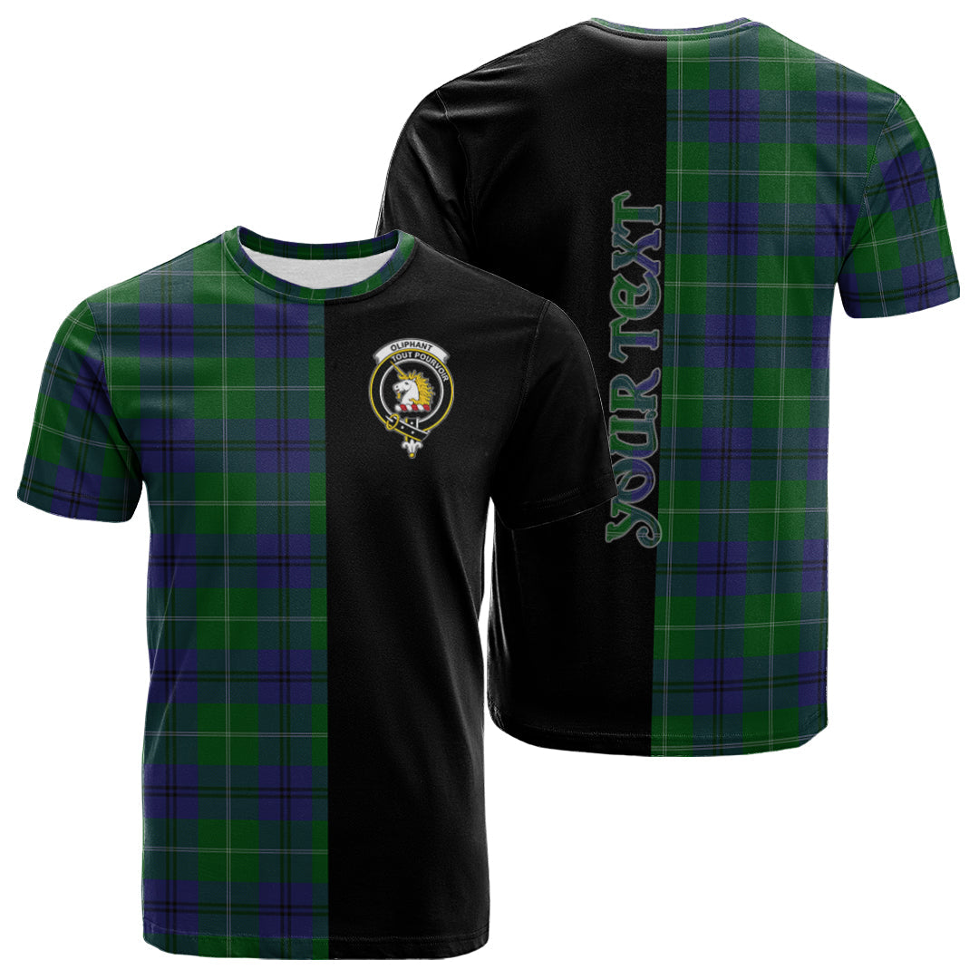 Printivon Oliphant Tartan Personalize Half T shirt