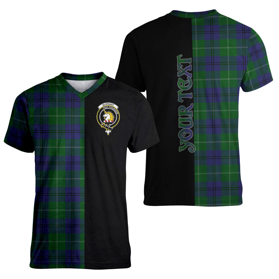 Printivon Oliphant Tartan Personalize Half T shirt