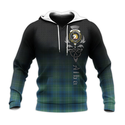 Printivon Oliphant Ancient Tartan Crest Alba Celtic Hoodie