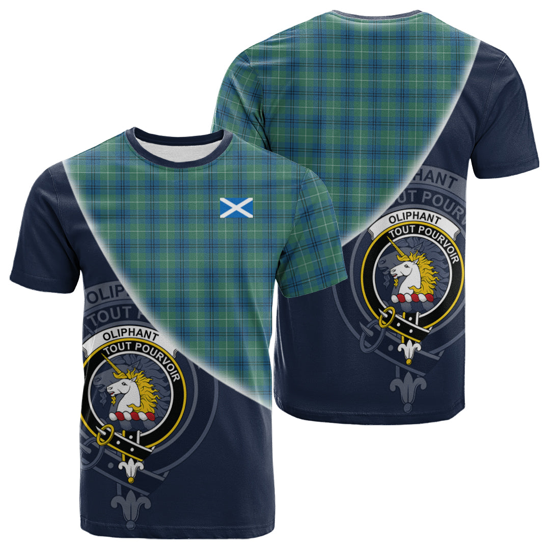 Printivon Oliphant Ancient Tartan Scottish Crest T Shirt