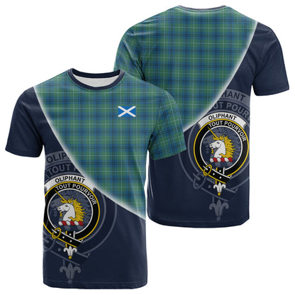 Printivon Oliphant Ancient Tartan Scottish Crest T Shirt