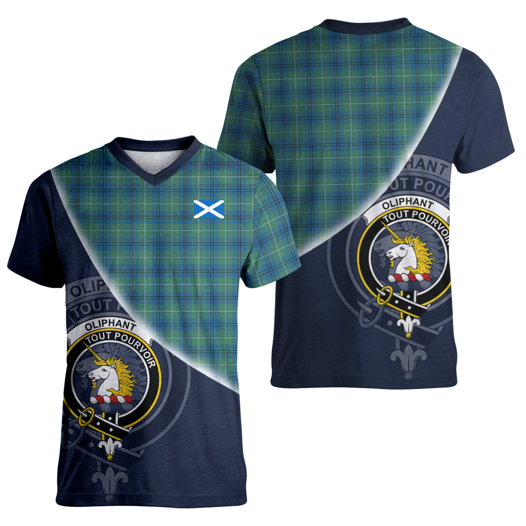 Printivon Oliphant Ancient Tartan Scottish Crest T Shirt