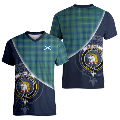 Printivon Oliphant Ancient Tartan Scottish Crest T Shirt