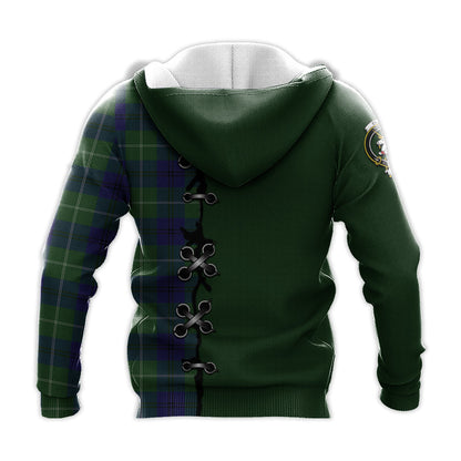 Printivon Oliphant Modern Tartan Hoodie Lion Rampant And Celtic Thistle Style