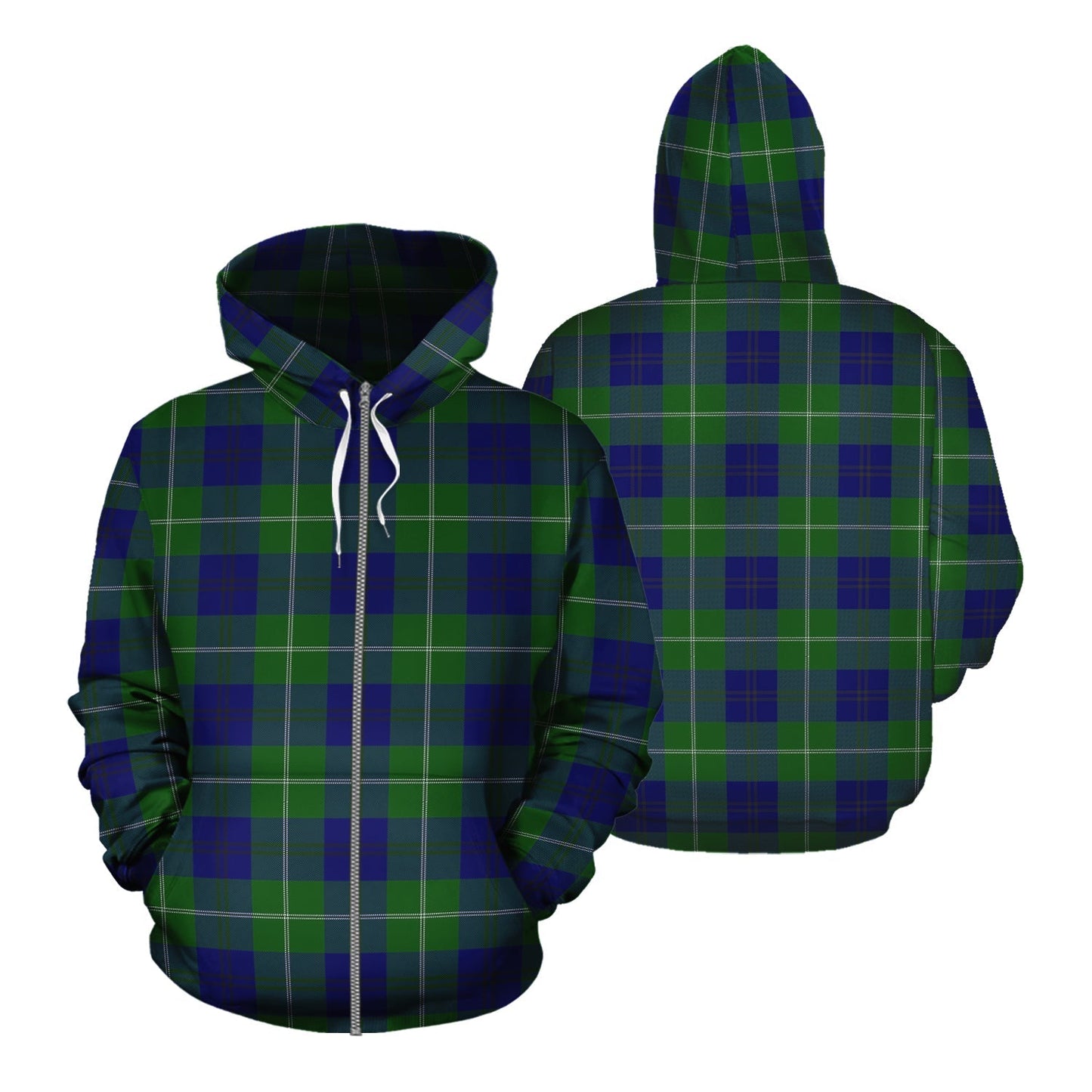 Printivon Oliphant Modern Tartan Hoodie